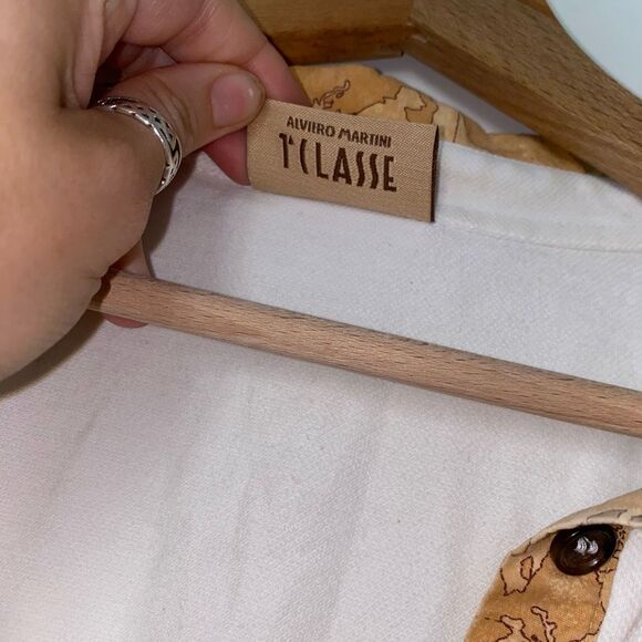 DONNAVVENTURA BY ALVIERO MARTINI 1A CLASSE White Polo Size Medium*, MSRP $191 - Picture 5 of 16